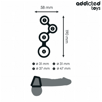 Addicted Toys penisrengas kivesten erottimilla