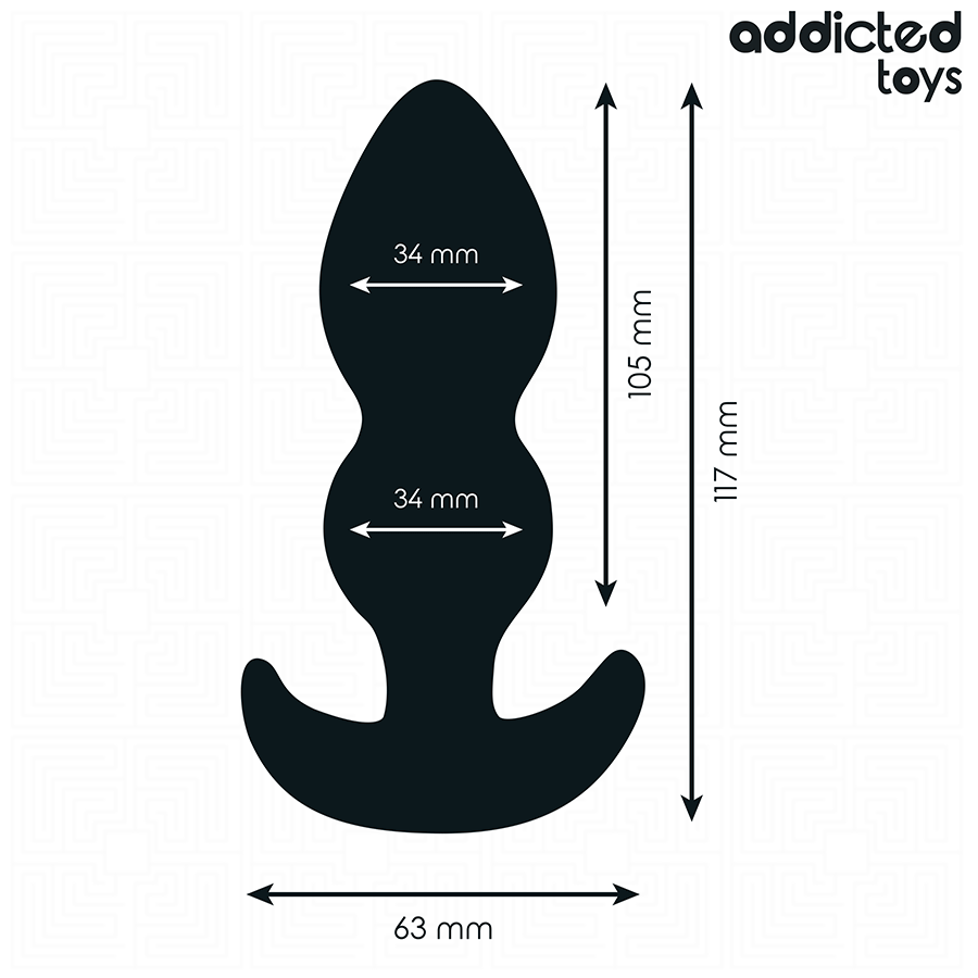 Addicted Toys silikoninen anustappi L - 11,7 cm