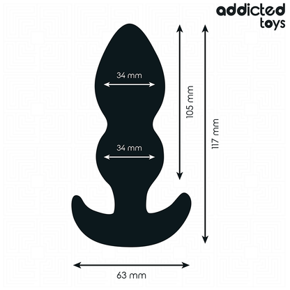 Addicted Toys silikoninen anustappi L - 11,7 cm