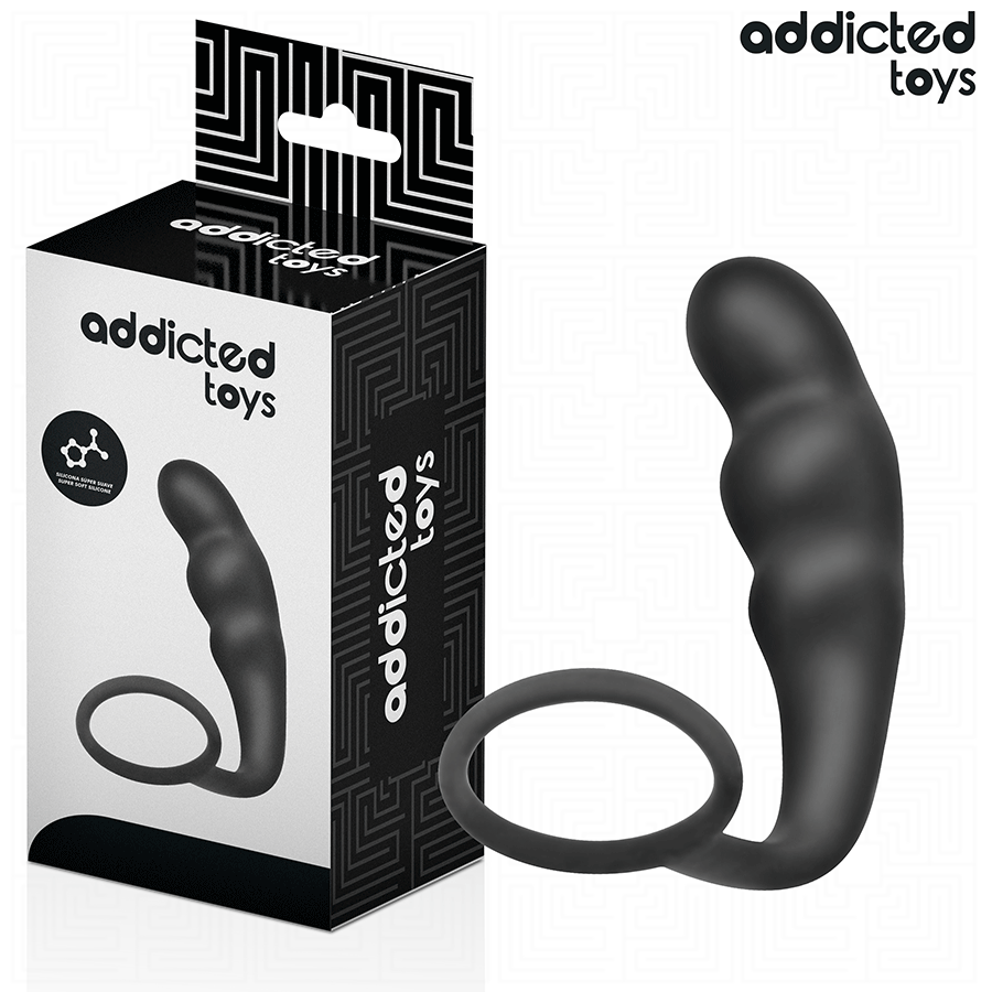 Addicted Toys silikoninen anustappi renkaalla - malli 4