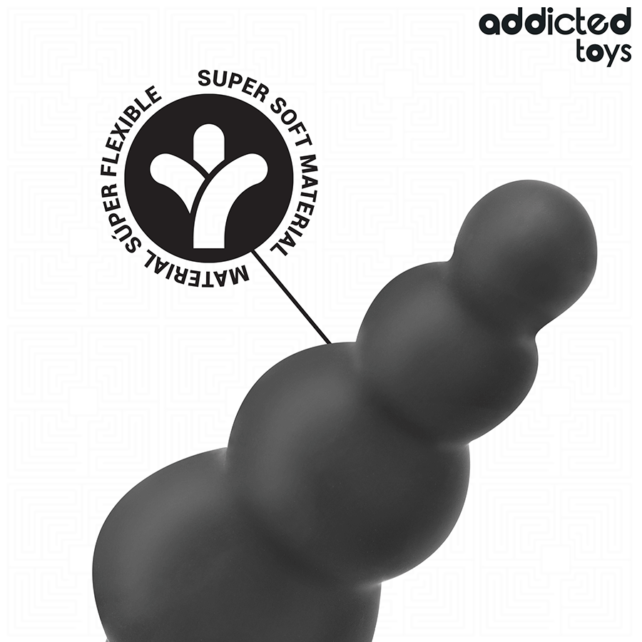 Addicted Toys silikoninen anustappi renkaalla - malli 5