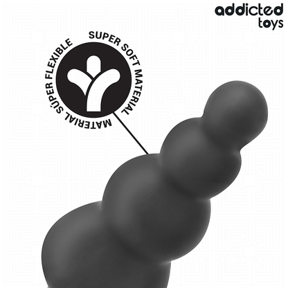 Addicted Toys silikoninen anustappi renkaalla - malli 5