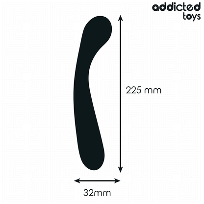 Addicted Toys kaksiosainen silikoninen anaalihieroja - 22,5 cm