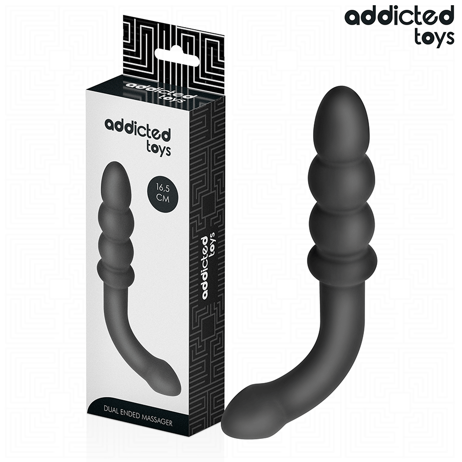 Addicted Toys kaksiosainen silikoninen anaalihieroja - 16,5 cm