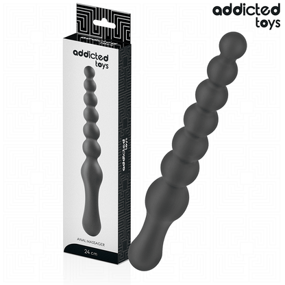 Addicted Toys kaksiosainen silikoninen anaalihieroja - 24 cm