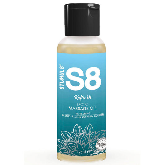 S8 Refresh Cotton Massage Oil 125 Ml | Niks.fi verkkokauppa