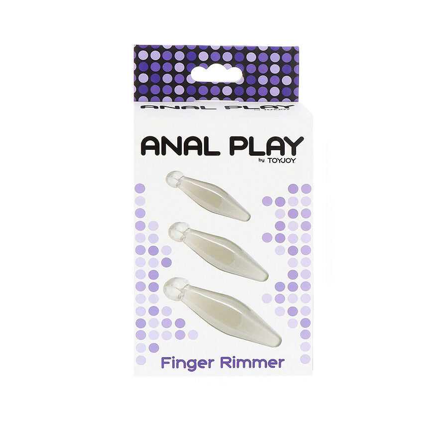 Anal Play 3-Piece Transparent Finger Rimmer | Niks.fi verkkokauppa
