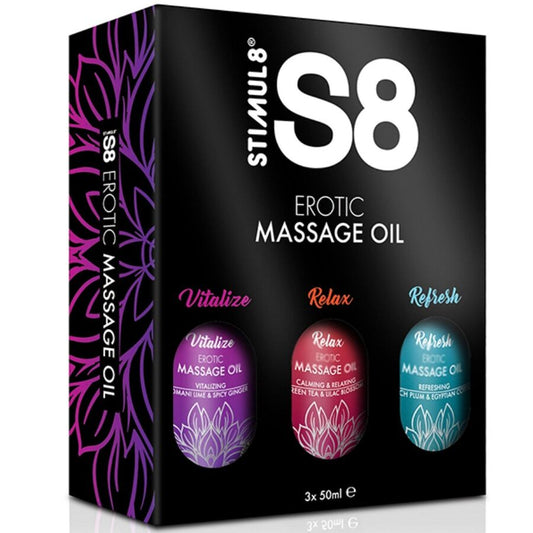 S8 Massage Oil Box 3 X 50 Ml | Niks.fi verkkokauppa