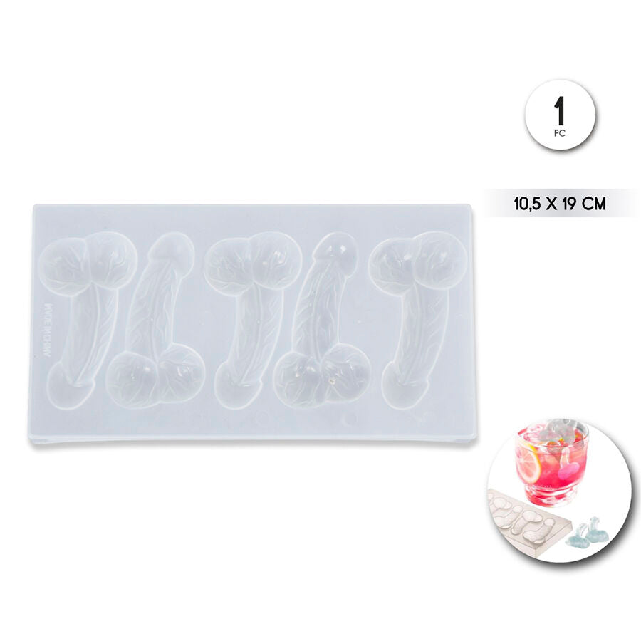 Diablo Picantepenis Shaped Ice Mold 5 Cavities | Niks.fi verkkokauppa
