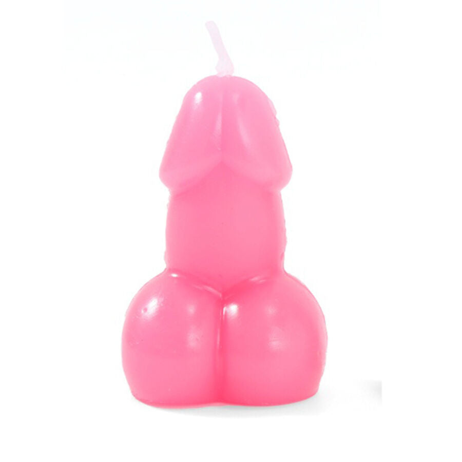 Diablo Picantepenis Shaped Candle In Fuchsia Color | Niks.fi verkkokauppa