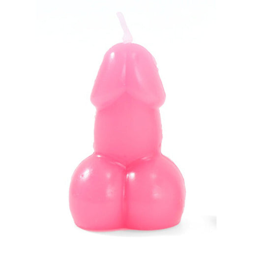 Diablo Picantepenis Shaped Candle In Fuchsia Color | Niks.fi verkkokauppa