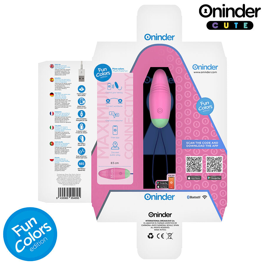 Love Pleasure Vibro-Rotating Egg 360 Siliconefree Worldwide App | Niks.fi verkkokauppa