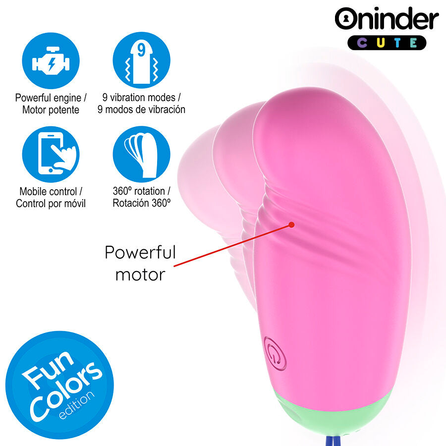 Love Pleasure Vibro-Rotating Egg 360 Siliconefree Worldwide App | Niks.fi verkkokauppa
