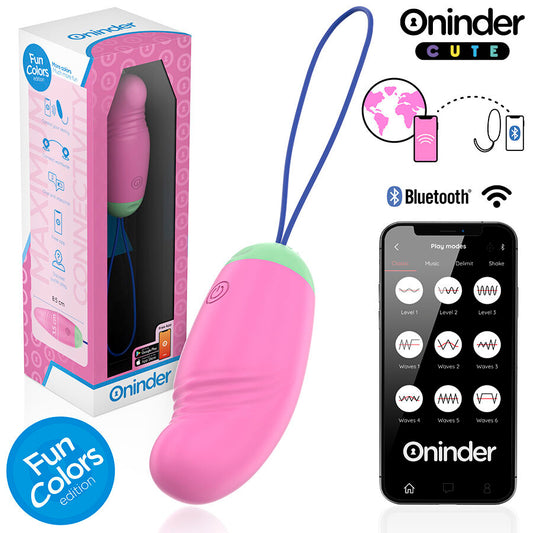 Oninder Cute Vibro-Egg 360° pyörivä silikoniluotivibraattori - Seksilelut - Niks.fi