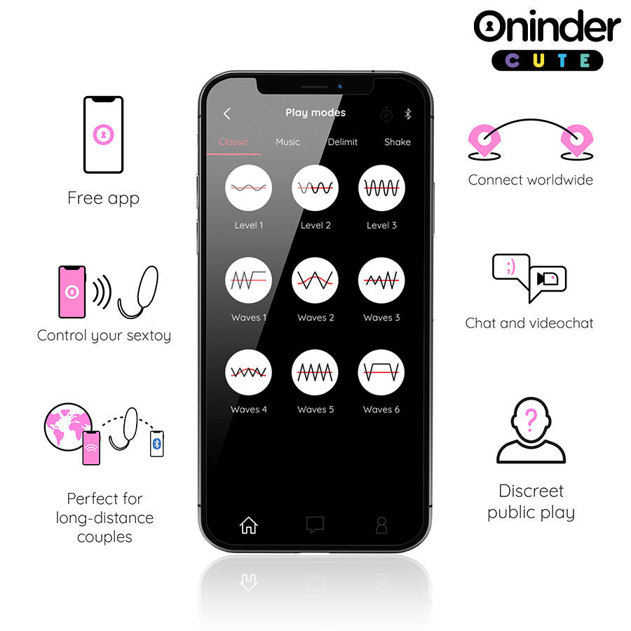 Love Pleasure Vibro-Rotating Egg 360 Siliconefree Worldwide App | Niks.fi verkkokauppa