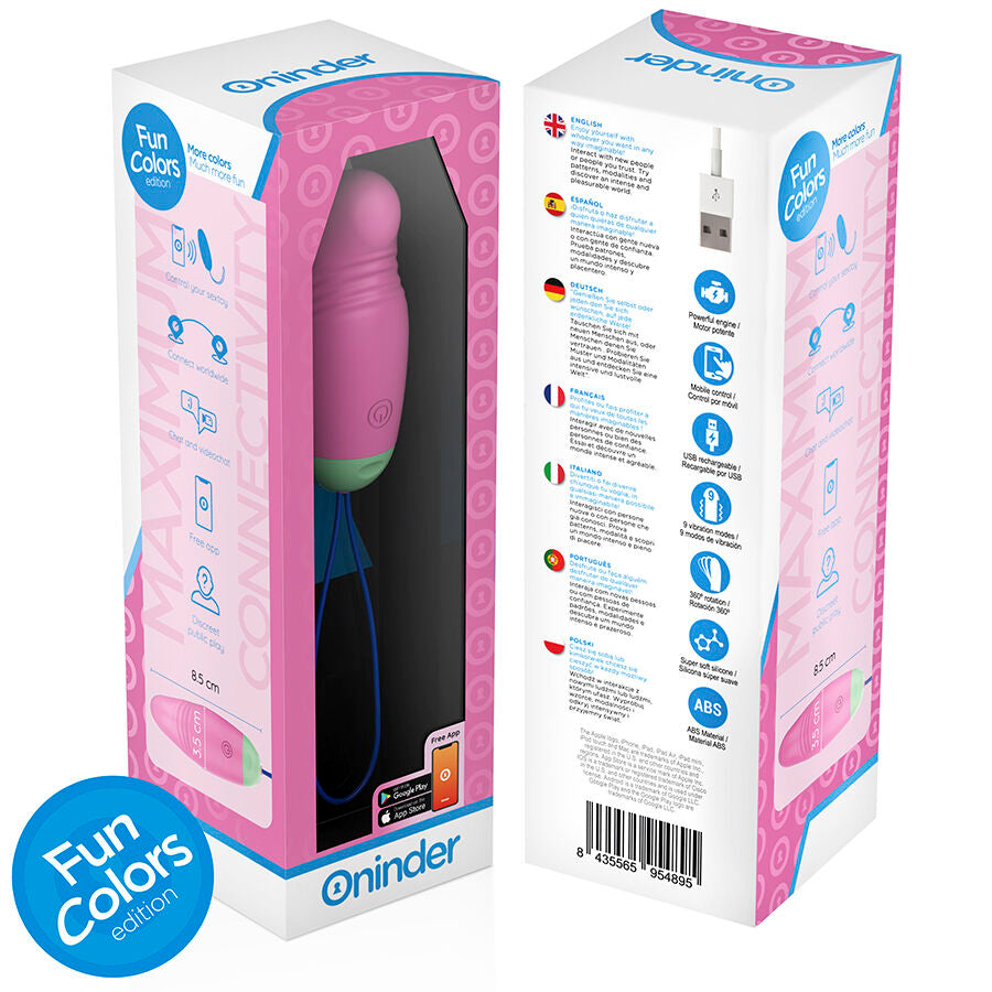 Love Pleasure Vibro-Rotating Egg 360 Siliconefree Worldwide App | Niks.fi verkkokauppa