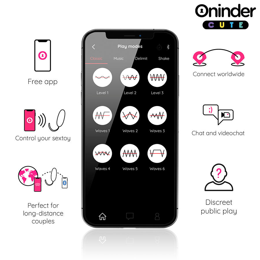 Love Pleasure Vibro-Wave Tapping Silicone Eggfree Worldwide App | Niks.fi verkkokauppa