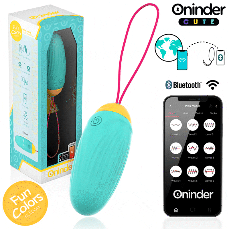 Love Pleasure Vibro-Rotating Silicone Gem Eggfree Worldwide App | Niks.fi verkkokauppa