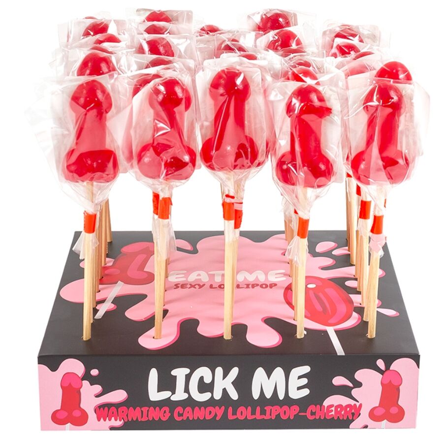Secretplaycherry Candy Penis Lollipop Display With Spicy Heat Effect (40 Units) | Niks.fi verkkokauppa