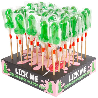 Secretplaymint Candy Penis Lollipop Display With Cold Effect (40 Units) | Niks.fi verkkokauppa