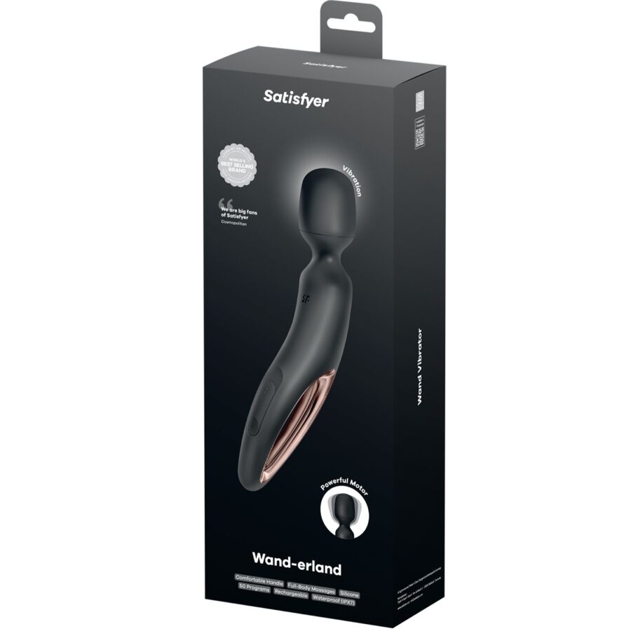 Satisfyer Wand Erland sauvahieroja - musta