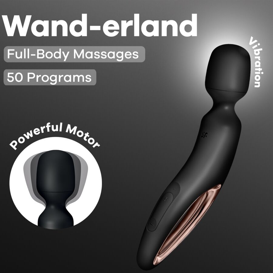 Satisfyer Wand Erland sauvahieroja - musta