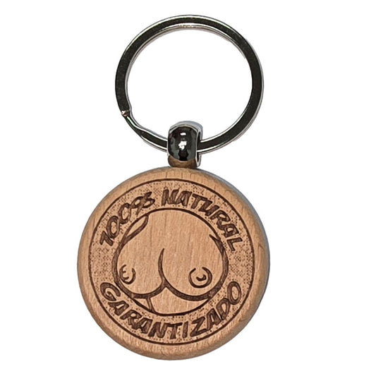 Diablo Picantewooden Breast-Shaped Keychain | Niks.fi verkkokauppa