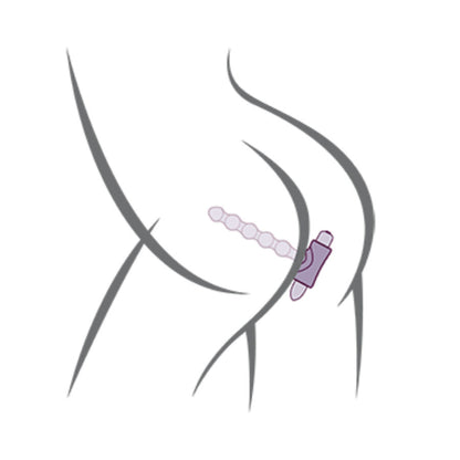 Rocksoffpetite Sensations Pearls Anal Plug Vibrator Black | Niks.fi verkkokauppa