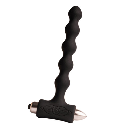 Rocksoffpetite Sensations Pearls Anal Plug Vibrator Black | Niks.fi verkkokauppa