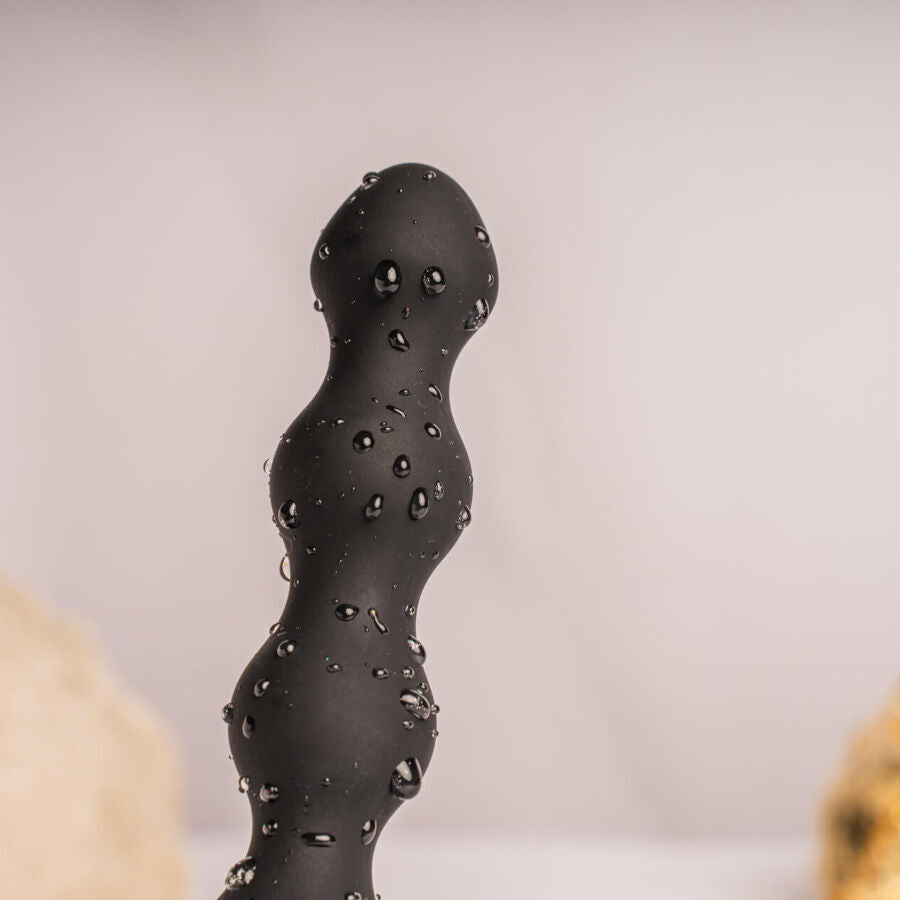 Rocksoffpetite Sensations Pearls Anal Plug Vibrator Black | Niks.fi verkkokauppa
