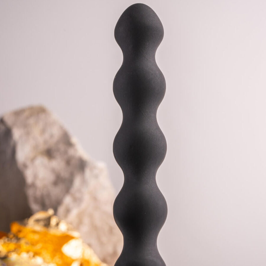Rocksoffpetite Sensations Pearls Anal Plug Vibrator Black | Niks.fi verkkokauppa