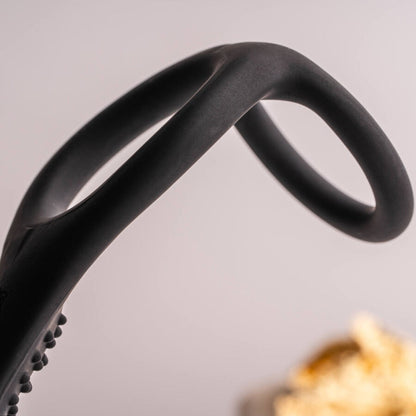 Ro-Zen Rro Anal Plug With Vibrating Penis Ring Black | Niks.fi verkkokauppa