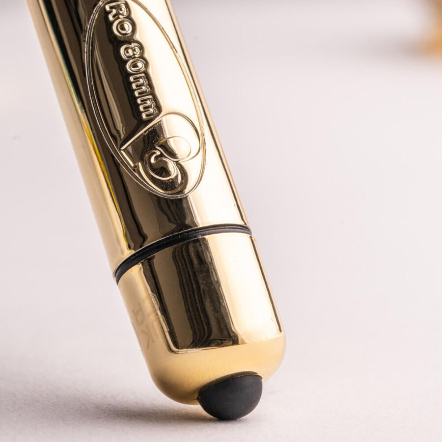 Rocksoffro-80 Champagne Golden Vibrating Bullet | Niks.fi verkkokauppa
