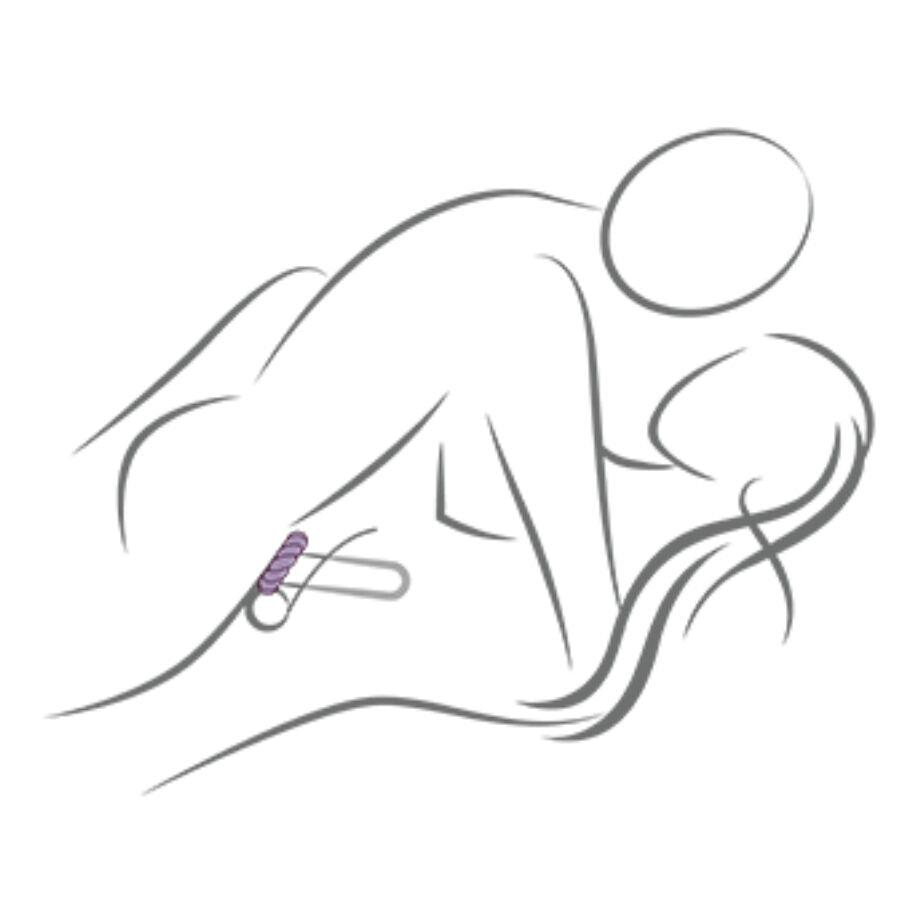 Twist Black Silicone Masturbator Ring | Niks.fi verkkokauppa