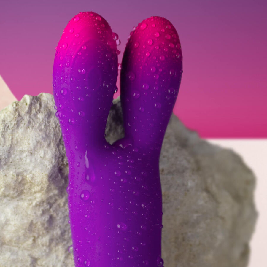 Rocksoffglo-Girl Bunny Purple Flexible Vibrator | Niks.fi verkkokauppa
