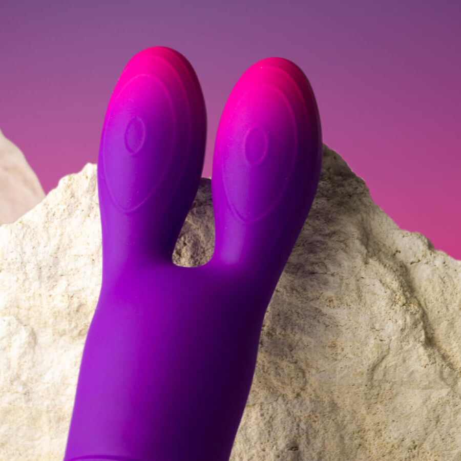 Rocksoffglo-Girl Bunny Purple Flexible Vibrator | Niks.fi verkkokauppa