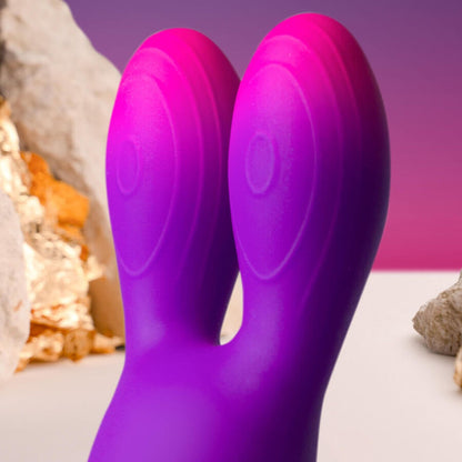Rocksoffglo-Girl Bunny Purple Flexible Vibrator | Niks.fi verkkokauppa
