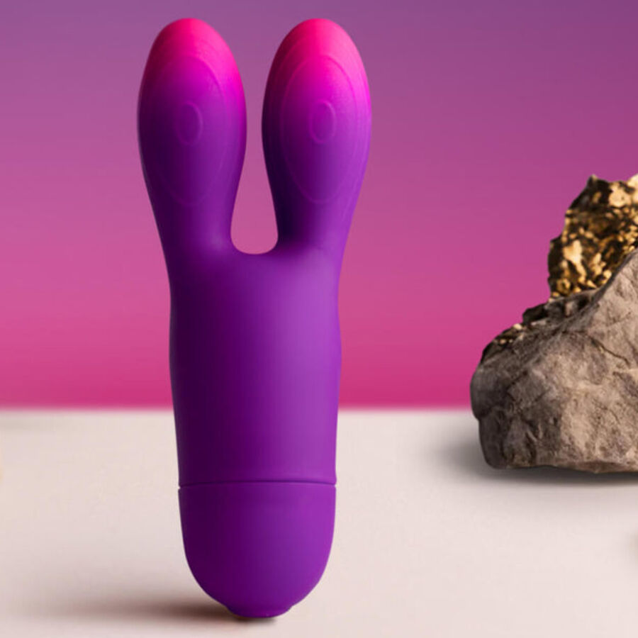 Rocksoffglo-Girl Bunny Purple Flexible Vibrator | Niks.fi verkkokauppa