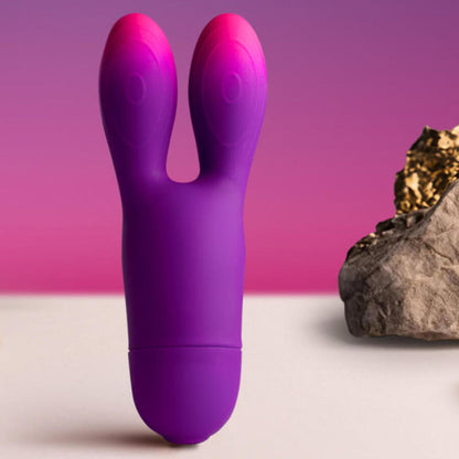Rocksoffglo-Girl Bunny Purple Flexible Vibrator | Niks.fi verkkokauppa