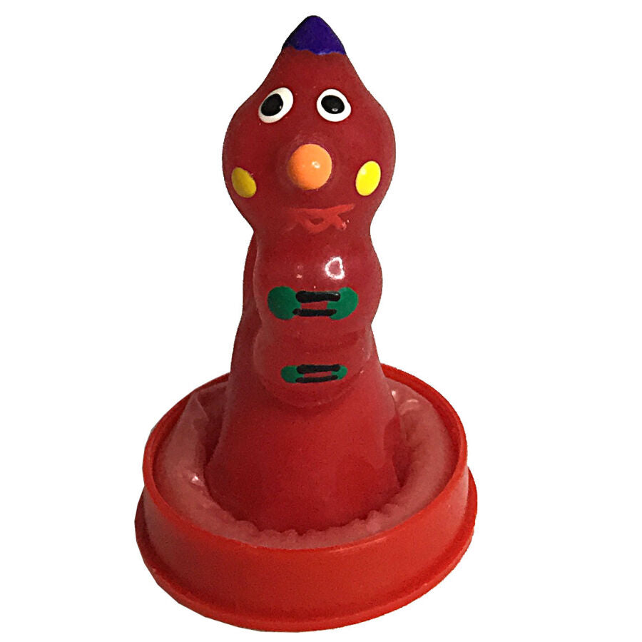Handpainted Novelty Condoms Worm | Niks.fi verkkokauppa