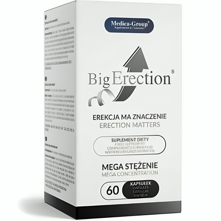MEDICA GROUP - Big Erection ravintolisä miehille - 60 kapselia
