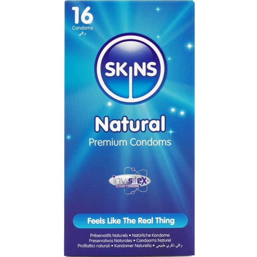 Skins Natural Premium kondomit - 16 kpl