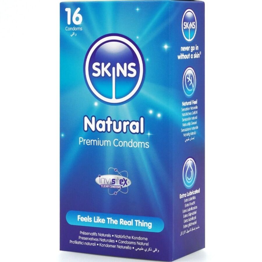 Skins Natural Premium kondomit - 16 kpl