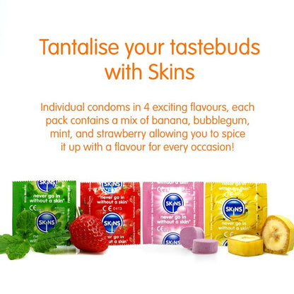 Skins Multi Flavors Premium makukondomilajitelma - 4 kpl