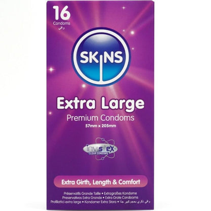 Skins Extra Large Premium kondomit - 16 kpl