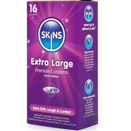 Skins Extra Large Premium kondomit - 16 kpl