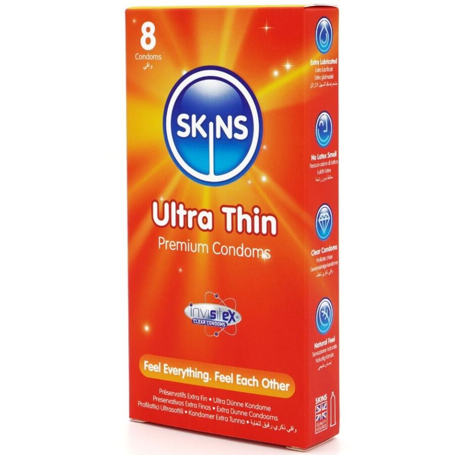 Skins Ultra Thin Premium erityisen ohuet kondomit - 8 kpl