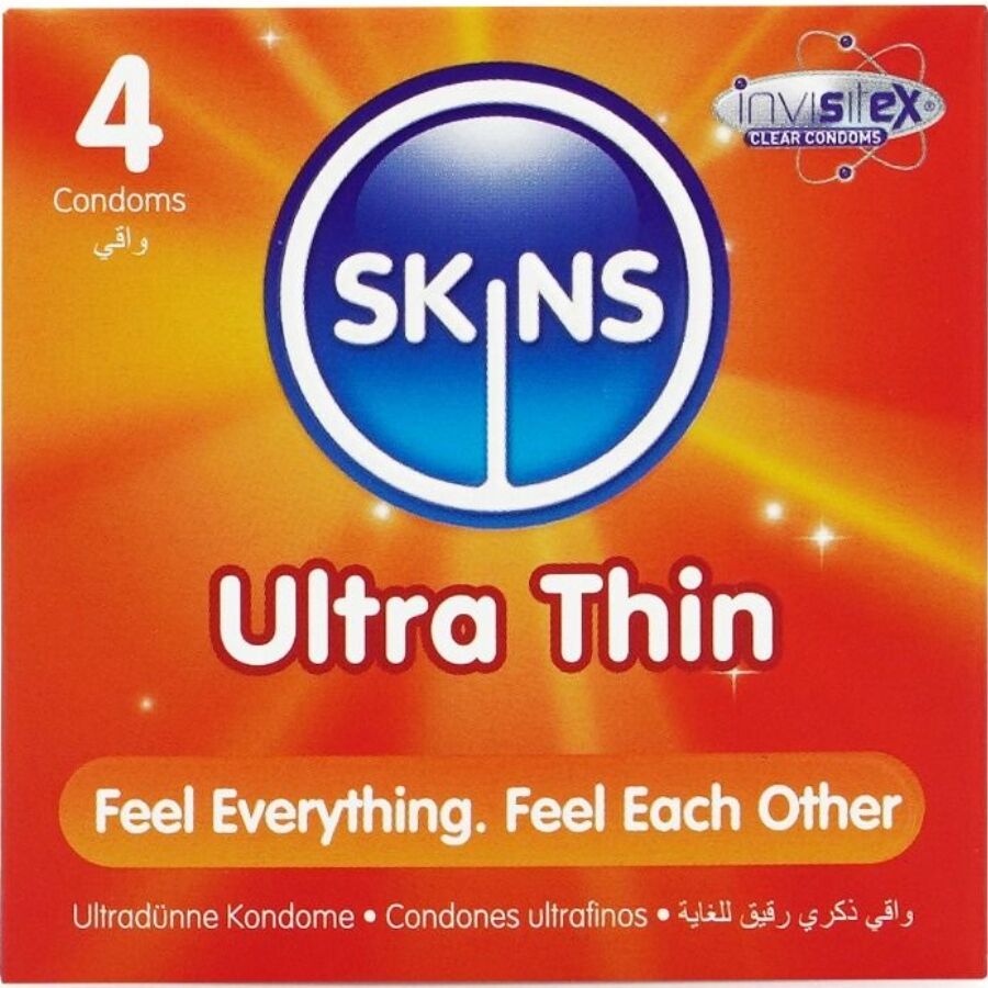Skins Ultra Thin Premium erityisen ohuet kondomit - 4 kpl