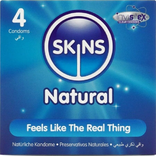 Skins Natural Premium kondomit - 4 kpl