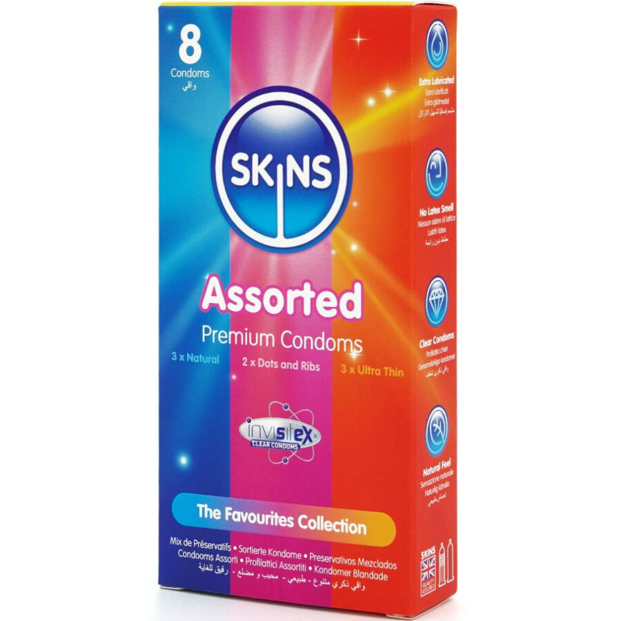 Skins Assorted Premium kondomilajitelma - 8 kpl